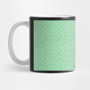 Green White Polka Dots Cute Pattern Mug